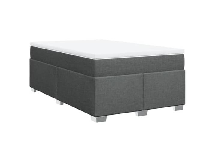 Makastle Boxspringbett mit Matratze Dunkelgrau 120x190 cm Taschenfederkernmatratze
