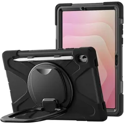 Avizar Rugged Hülle für Galaxy Tab S11 mit S Pen (Samsung Galaxy Tab S11), Tablet Hülle, Schwarz