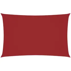 vidaXL Rechteckiges Sonnenschirmsegel aus Oxford-Stoff, 2,5 x 5 m, rotes Outdoor-Modell Epsilon Prime