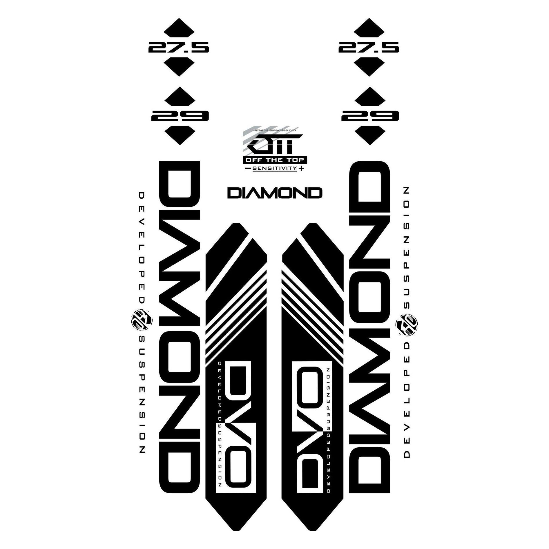 DVO Diamond Decal Set 29", black SALE (40086538)