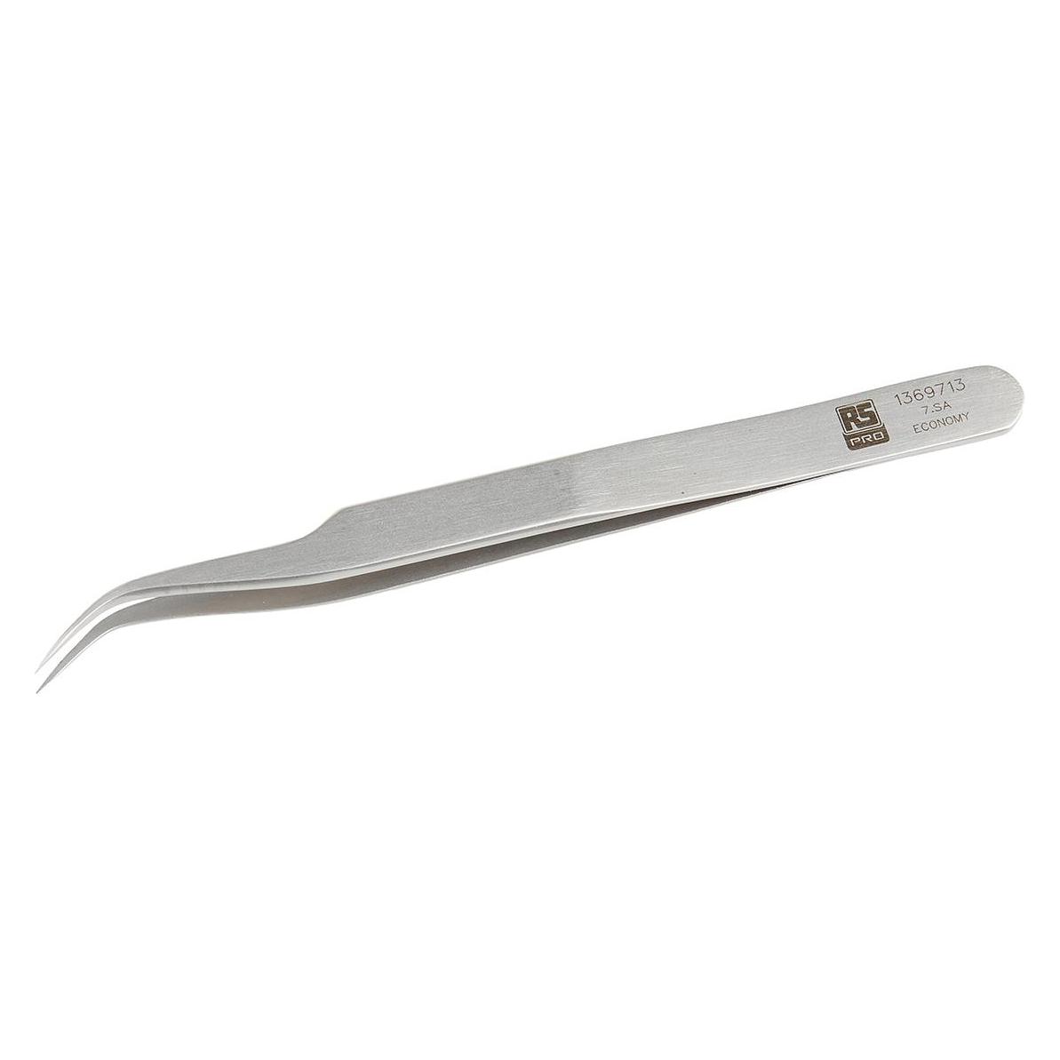 RS PRO Premium economy tweezers curved 120mm (7.SA.6)