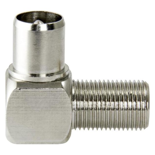 Televes FK-KSW F-Winkeladapter (F-Buchse/ IEC-Stecker gewinkelt) (Stecker und Verbinder) (381730)