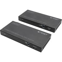 4K HDBaseT 2.0 HDMI KVM Extender Set, HDMI Verlängerung schwarz, 150 m
