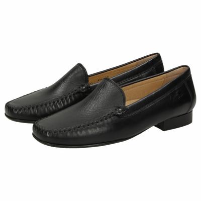 Slipper SIOUX "Campina", Damen, Gr. 35 (UK 3), schwarz, Obermaterial: 100% Lammnappaleder LANA. 100% Gummi rubber., Schuhe Slipper