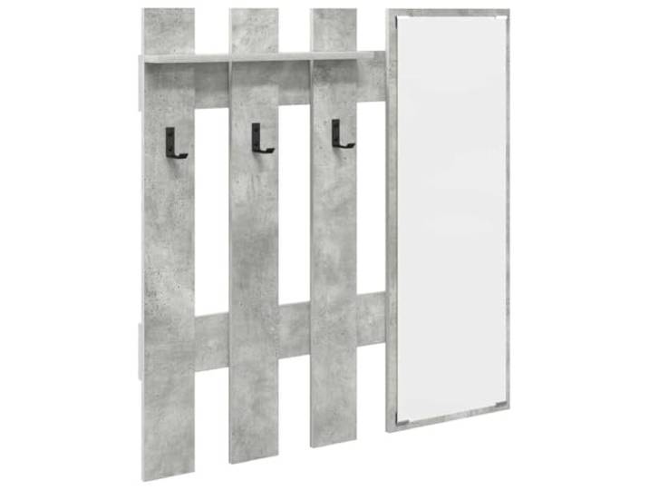 QINXIXINAIXI Wandmontierter Nachttisch Betongrau Holzwerkstoff Schwebendes Design, schlanke rechteckige Form, Regalfläche, Wandmontage, trockene Tuchreinigung