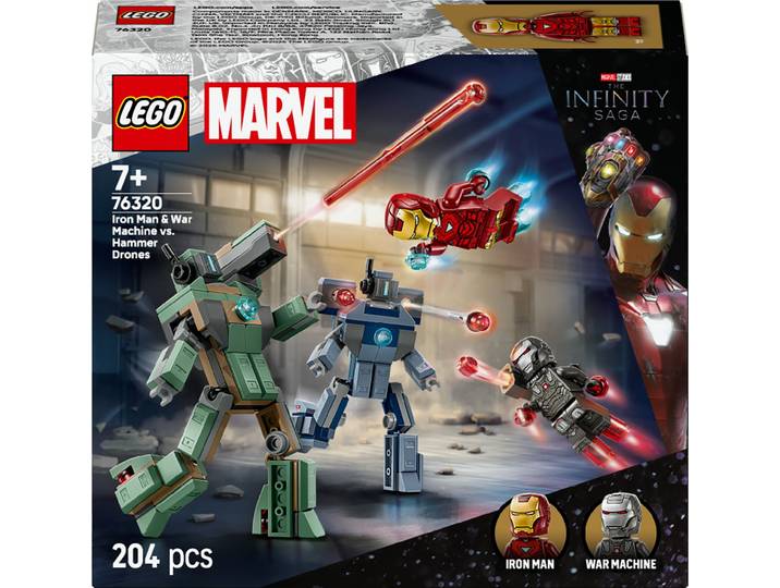 LEGO Marvel Iron Man et War Machine Contre les Drones de Hammer 76320 LEGO