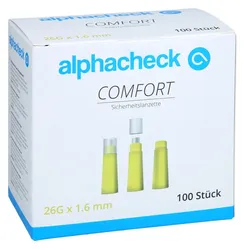 Alphacheck Comfort Sicherheitslanzett.26 100 St