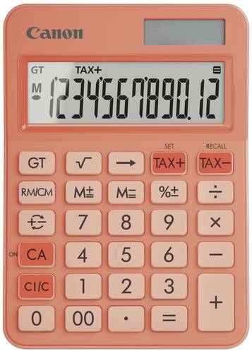 Canon LS-125KB-OR Taschenrechner Orange Display (Stellen): 12 batteriebetrieben, solarbetrieben (B x H x T) 106 x 25 x 147mm
