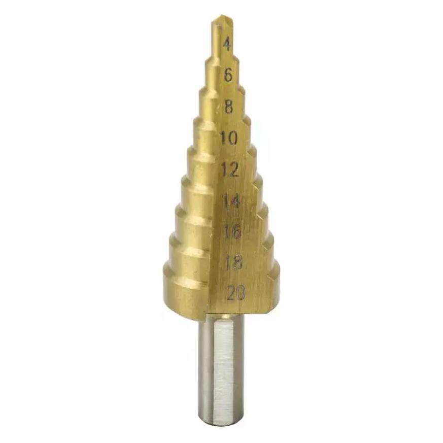 Dedra Gestufter Bohrer 4-20mm, HSS, TiN (4-20mm) (WMST0420)