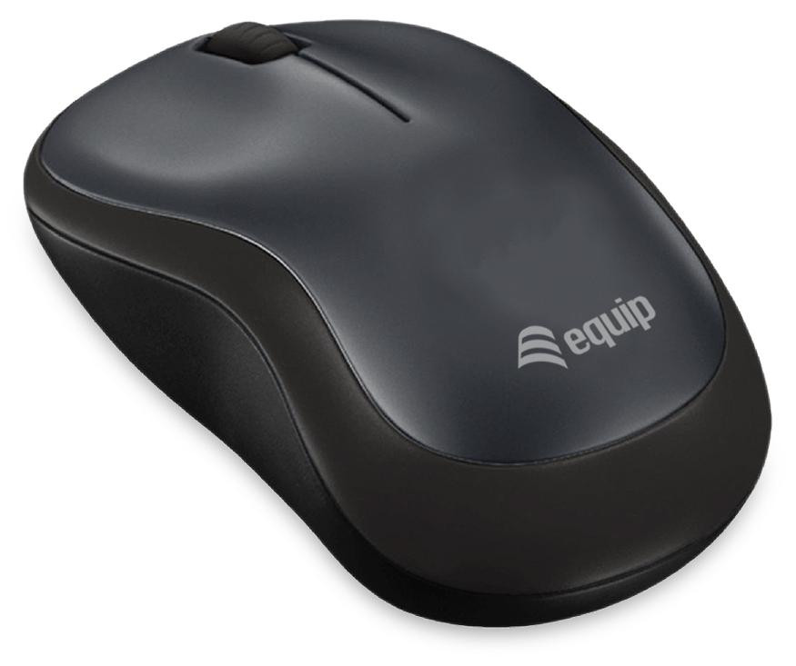 Equip Optische Draadloze Mini Maus - Zwart