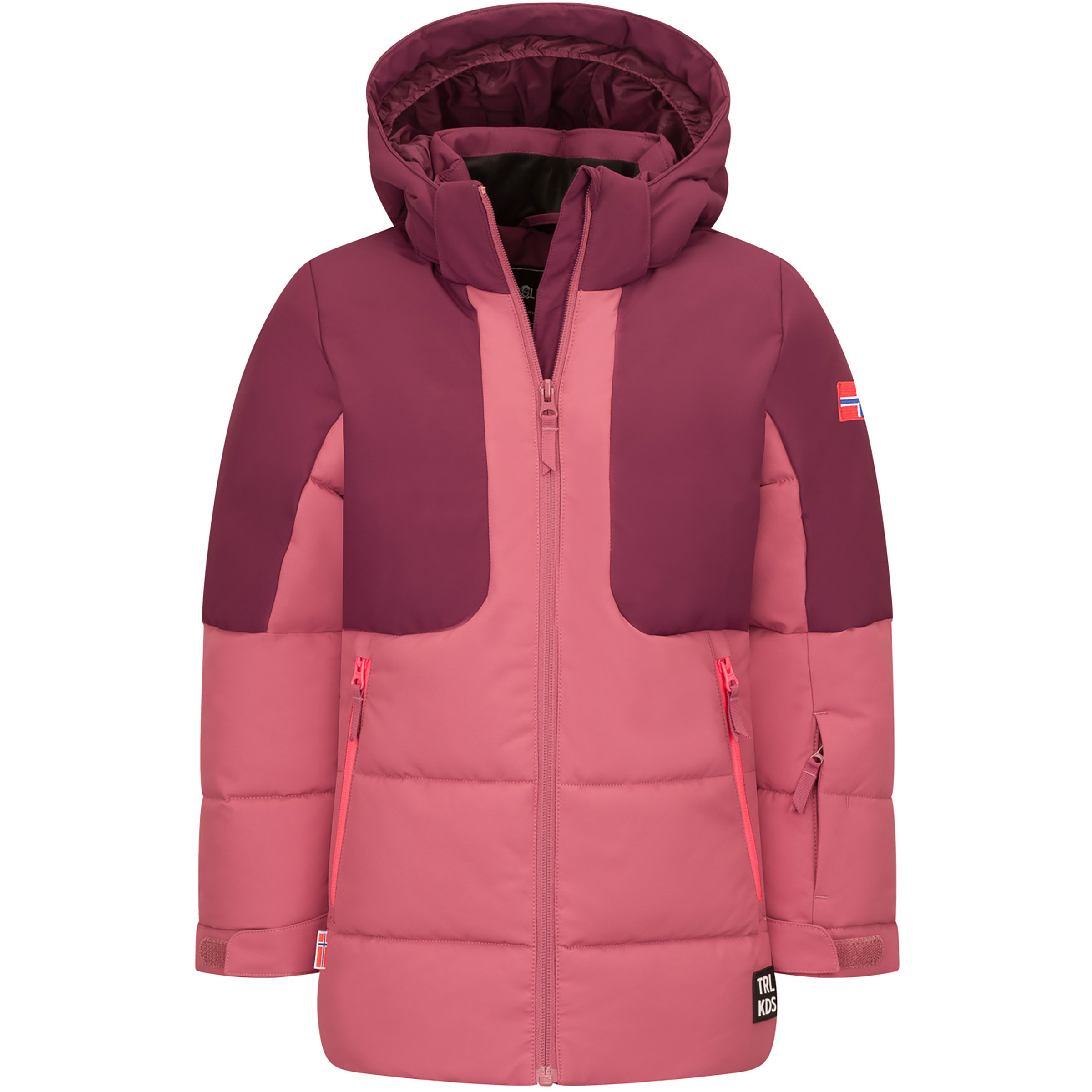 Trollkids Girls Rauland XT Kinder Isolationsjacke rosa Größe 122 Skifahren Wasserabweisend