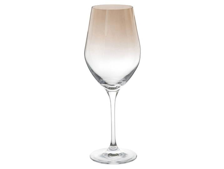 Stielglas mit Farbverlauf von transparent zu bernsteinfarben