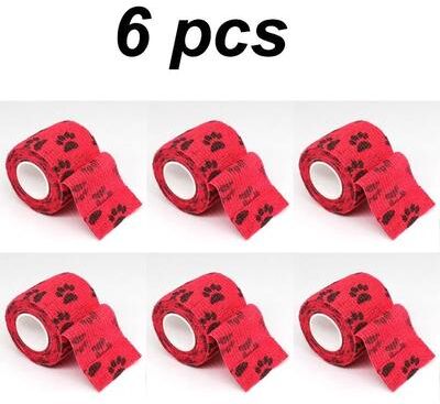 Uplift Essentials Active Guard Self Adhesive Protective Pet Bandages red
