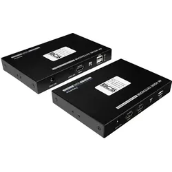 BCS UTP-KVM-4K(2) Extender HDMI, KVM Switch, Schwarz