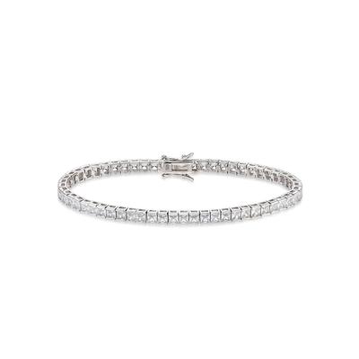 Armband BRUNO BANANI "Schmuck Geschenk Silber 925 Armschmuck Armkette Tennisarmband Silber" Gr. 19, bunt (silberfarben, weiß, kristallweiß), Armbänder, Damen, 19, Silber 925 (Sterlingsilber), Armband, mit Zirkonia (synth.)