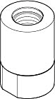 Dornbracht Nippel Standbrause komplett 90240308600-00 Madison+Tara chrom
