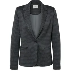 Tchibo - Karierter Jerseyblazer - Damen - Gr. 44 - schwarz/kariert