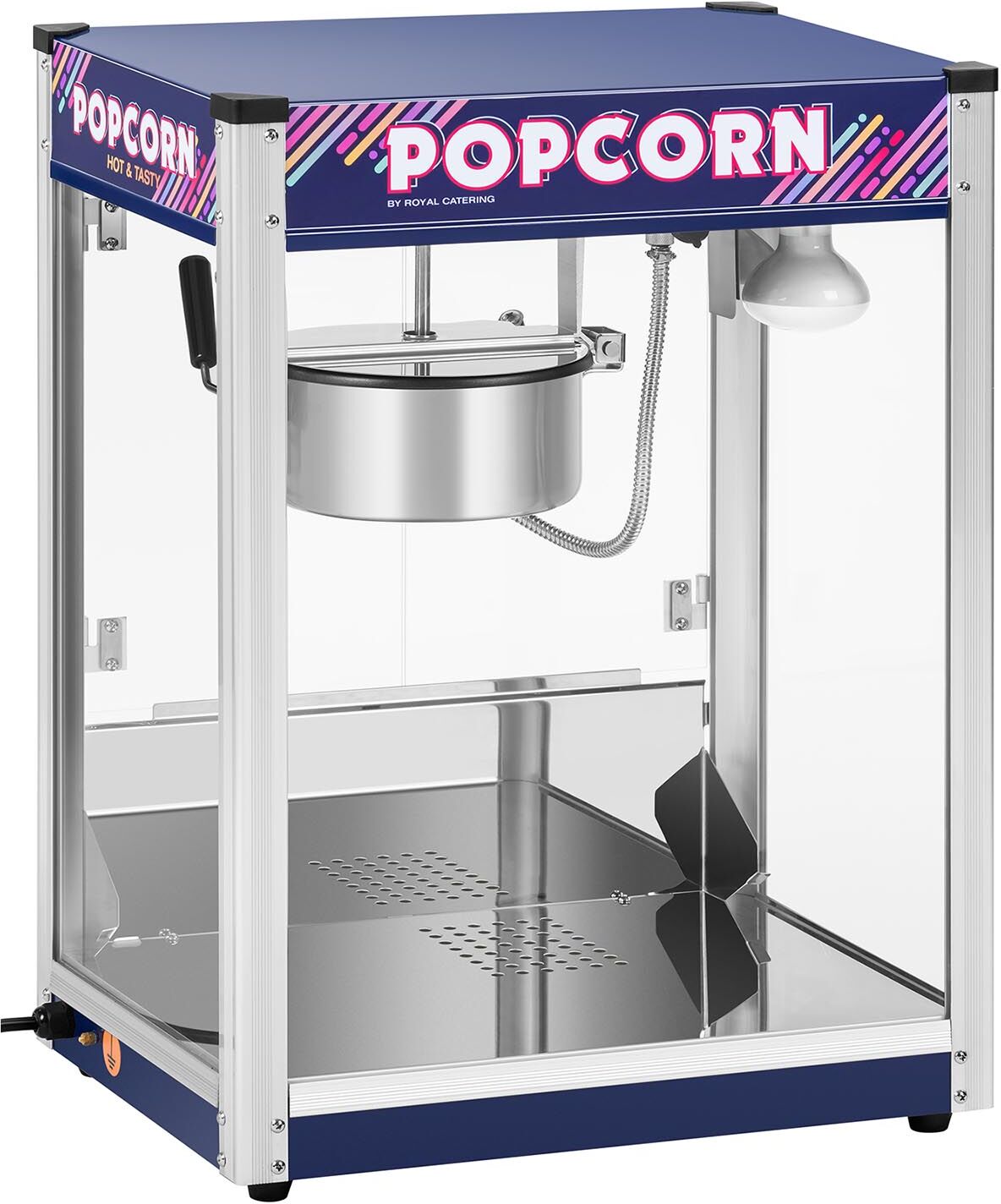 Popcornmaschine - 5 kg/h - 1500 W - blau - Royal Catering RCPR-1350