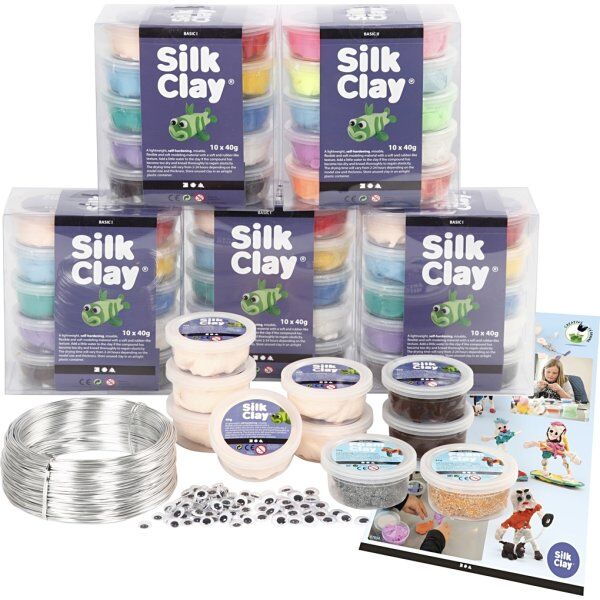 Silk Clay Modellermasse   Klassesæt   Fantasi