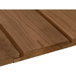 Thermokiefer Wechselfalzprofil 90°, 20x142 mm, KD, Oberfläche glatt gehobelt