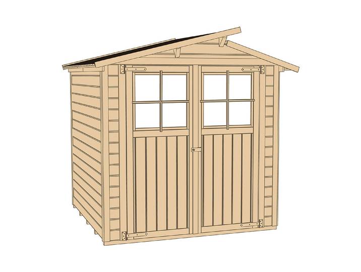 Weka Gartenhaus 323 Gr. 1 Lasiert 1.5 × 2 m