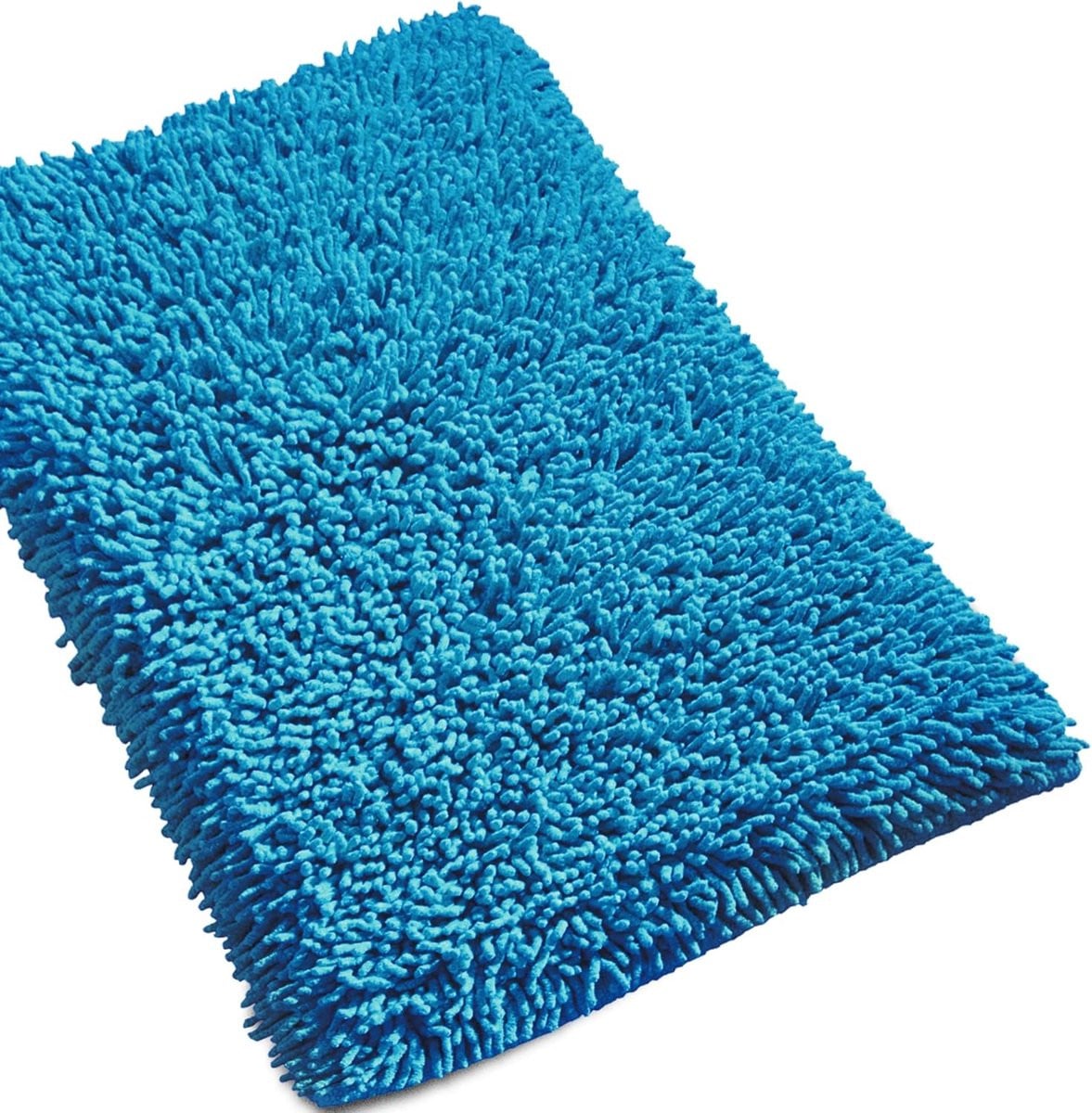 Badmat Chenille Elektrisch Blauw 50 x 80 cm