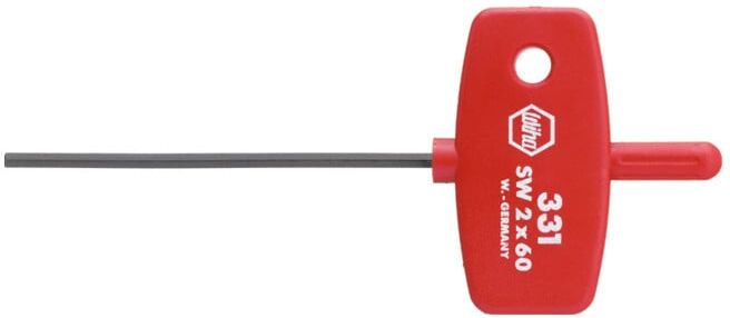 Wiha Clé mâle avec manche clé six pans, oxydé noir (00897) 3 x 60 mm (00897)