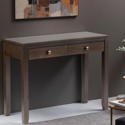 ZWYO HOSIMU "38"" Solid Wood Console Table with 2 Drawers and Contemporary Design"