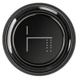 Gessi Venti20 Bedientaste-Abdeckung Wannenauslauf, SP03298706, Farbe: Metall Schwarz PVD