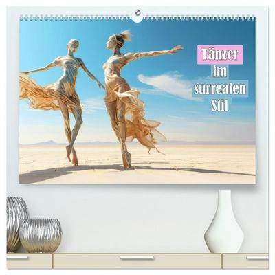 Tänzer im surrealen Stil (hochwertiger Premium Wandkalender 2027 DIN A2 quer), Kunstdruck in Hochglanz