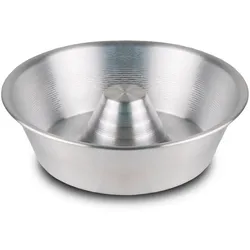 Mamù Shape ohne Loch, aus weißem Aluminium, langlebig, hergestellt in Italien, Ø 28 cm
