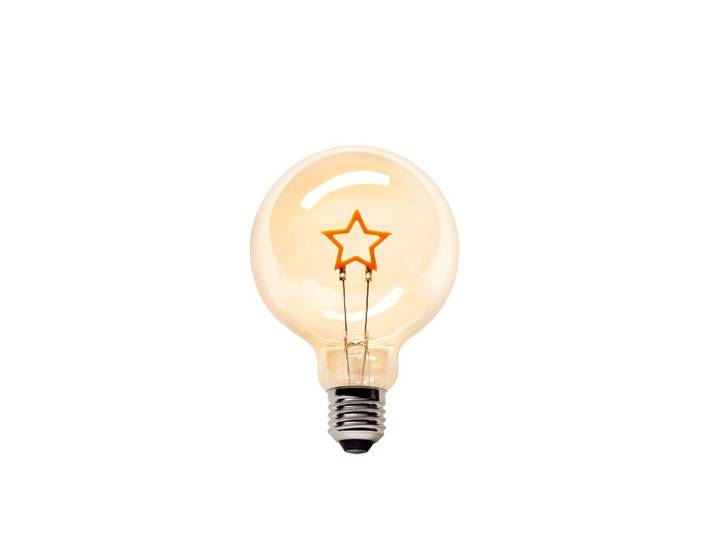 LED-Leuchtmittel Filament Star sompex gold, 14 cm