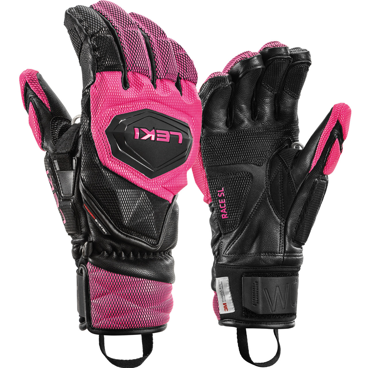 Leki Handschuh WCR VENOM SL 3D black/pink - 6,5