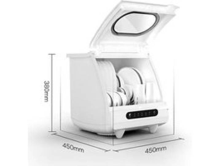 Mini lave-vaisselle de table avec5 programmes lavage rapide lavage puissant lavage des fruits et légumes séchage et