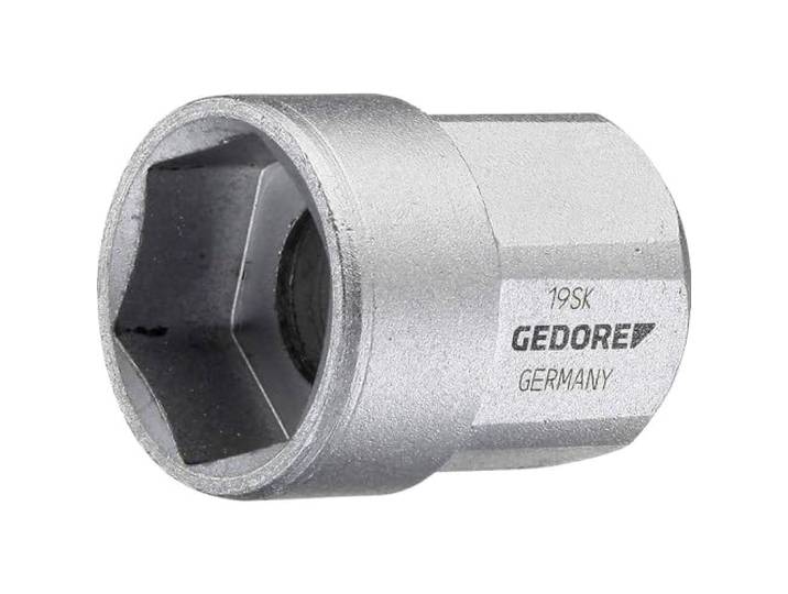 GEDORE SK 19 dopsleutelinzetstuk 1/2 kort, 19 mm