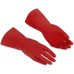 Vileda Multipurpose -Der Feine- rot Handschuhe Größe XL Latex-Arbeitshandschuhe 1 Paar Der Feine Gr. 9 - 9,5