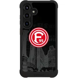 Nivocase Hülle für Samsung Galaxy S25+ Stossfeste Handyhülle NIVOmax Case Schwarz Fortuna Düsseldorf Logo (Samsung Galaxy S25+), Smartphone Hülle, Schwarz