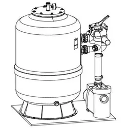 Grünbeck Filteranlage GENO-mat F 600 H, DS, B 241000010000 mit selbstansaugender Pumpe