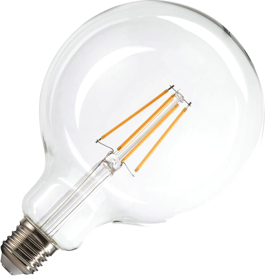 Slv G125 E27, Led Leuchtmittel Transparent 7,5w 2700k Cri90 320° - Led Lampen Sockel E27