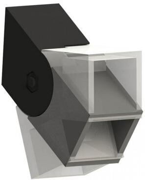 RDI Metal Works Excalibur Brackets Bracket Stair or Angle - Satin Black