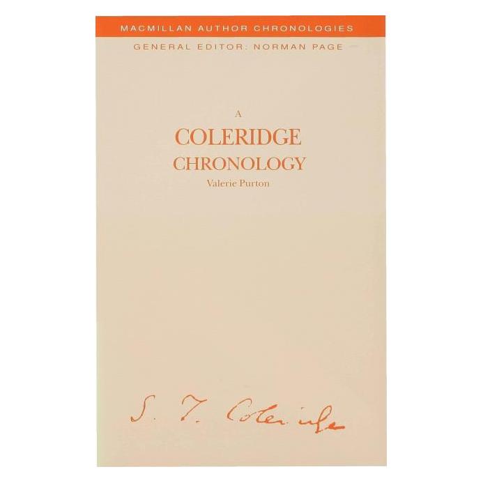 Palgrave Macmillan Uk Purton:A Coleridge Chronology (Englisch, Hardcover, Valerie Purton) (63037581)