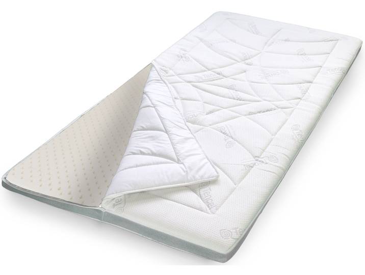 Topper, Latex, Grau, 120×200 cm, Allergikerfreundlich, Atmungsaktiv, Stendebach