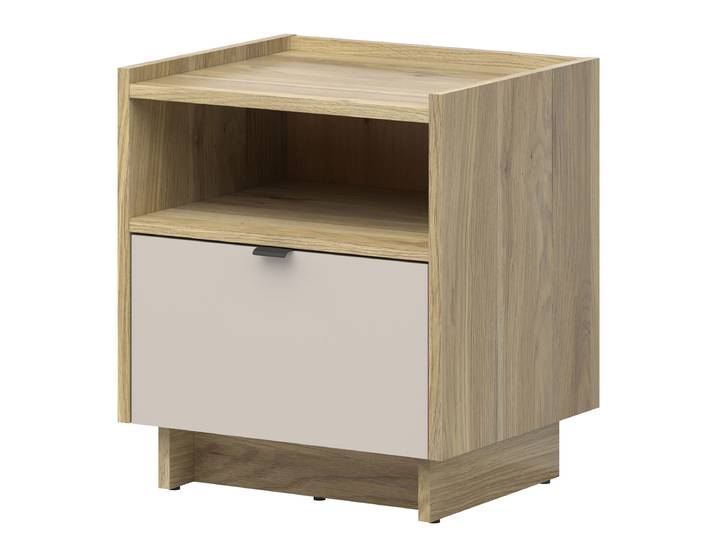 Nachtkommode 57 x 50 x 42cm Holz/Beige