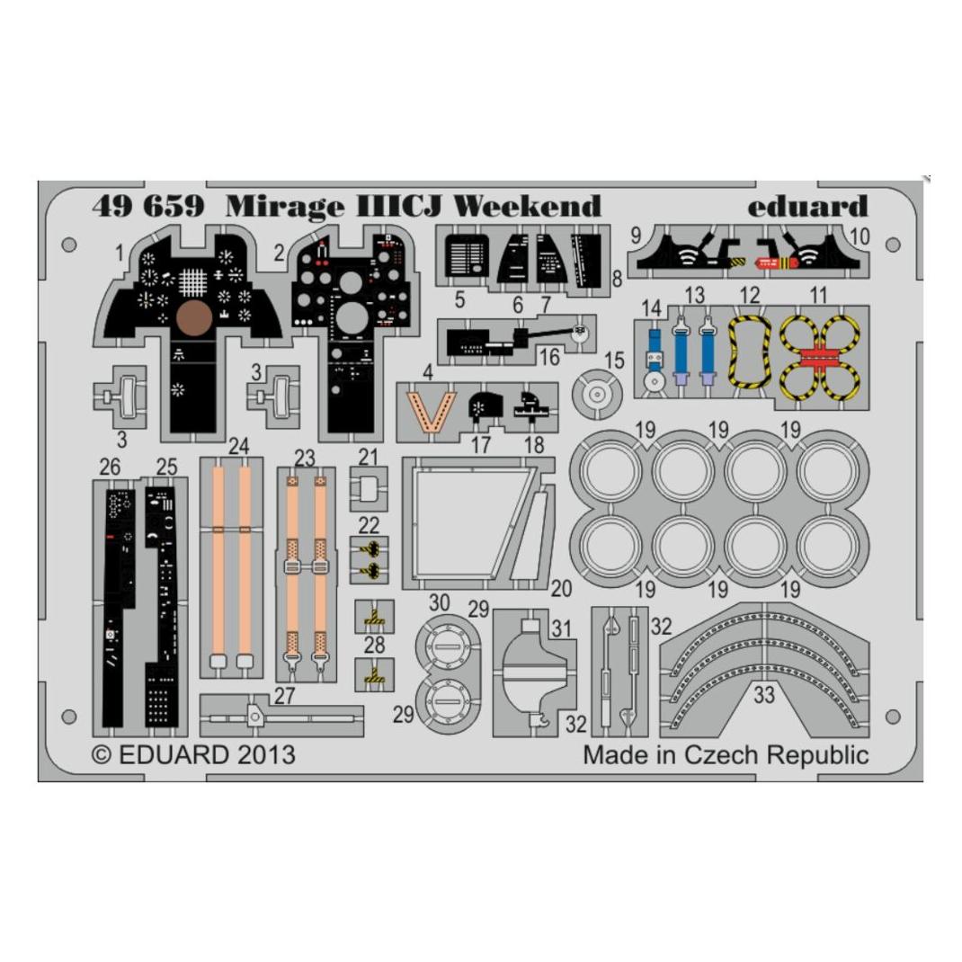 Eduard Mirage IIICJ 1/48 Weekend for (49659)
