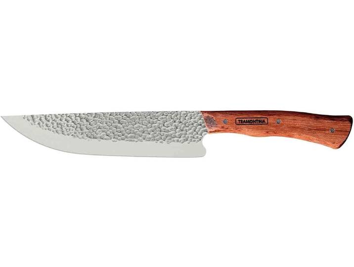 Fleischmesser TRAMONTINA Tramontina Churrasco Nomade Fleischmesser Silber , silber braun, Kochmesser, Fleischmesser