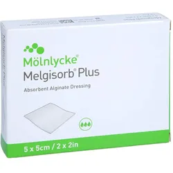 Melgisorb Plus Alginat Verband 5x5 cm steril