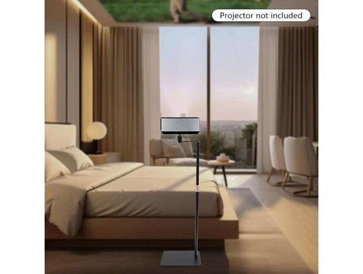 Support de projecteur, support pour projecteur, hauteur réglable 60-120 cm, support de sol pour projecteur avec rotation à 360° ° Support pivotant en métal épais