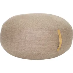 Hübsch Pouf 70 cm beige abgeflacht