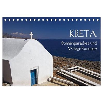 Kreta - Sonnenparadies und Wiege Europas (Tischkalender 2026 DIN A5 quer), CALVENDO Monatskalender