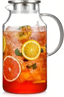 Universal Stock Large Gallon Water Pitcher With Lid Heat Resistant Beverage Jug For Lemonade, Juice & Iced Drinks Large Gallon Water Pitcher With Lid Heat Resistant Beverage Jug For Lemonade, Juice & Iced Drinks